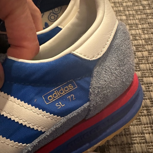 adidas SL 72 Blue, White & Red Retro Trainer - Picture 2 of 6